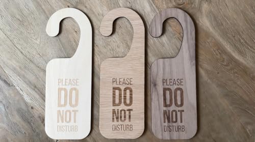 influent-uk Do not disturb hotel porta cartello in legno tagliato al laser