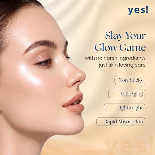 Image of Yes! Skincare You are B-RIGHT Vitamin C Serum with Korean Actives, Glutathione & Ferulic Acid | Brightens & Evens Skin Tone | Paraben & Mineral-Oil Free Korean Skincare For All Skin Types, 30g