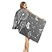 Casual Vacation Beach Lightweight Thin Quick Fast Dry Blanket Courses avec Fermeture