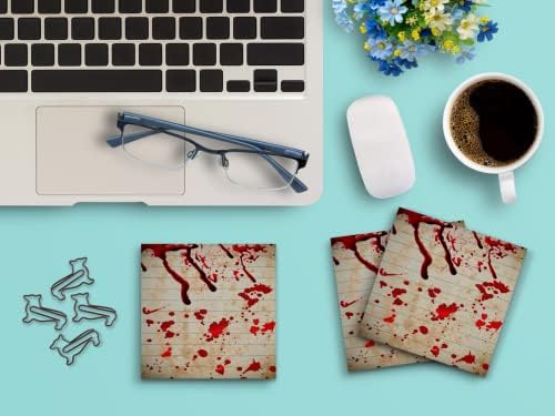 Butler in the Home Sticky Notes 3 Pack 3"x3" 50 Sheet Count Per Pad, Dripping Blood Splatter Horror Scary, Cute Funny Memo Note Pads Stationery Journal Planner Paper image 5
