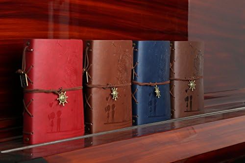 ZEEYUAN Photo Album Scrapbook, 8.6 x 6.8 Leather Scrap Book, DIY Vintage Photo Books for Memories, Christmas Valentines Birthday for Family, Friends, Lovers