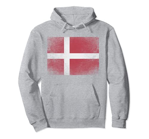 Denmark Flag Pride Country Home Nation Family Retro Vintage Sweat à Capuche