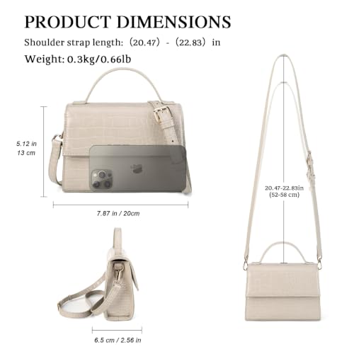 Image of Gladdon Small Crossbody Purse for Womens Trendy Ladies Top Handle Shoulder Bags(S: 5.12''x 7.87''x 2.56'')