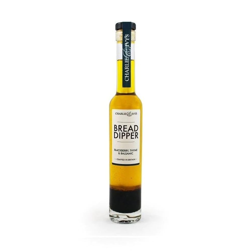 Charlie & Ivy's White Balsamic, Tarragon & White Peppercorn Bread Dipper 200ml - British Bread Dipping Oils - Great to dip, dress and drizzle