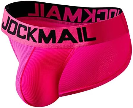 JOCKMAIL Mens Briefs Underwear Rainbow Comfort Men Underwear Briefs Men Underpants (Medium, Rose1)