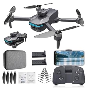 Foldable 4K Drone for Beginners with Dual Adjustable Cameras, Brushless Motors, Obstacle Avoidance, Altitude Hold, Headless Mode, One-Key Takeoff, 2 Batteries, Carrying Case Included Foldable 4K Drone for Beginners with Dual Adjustable Cameras, Brushless Motors, Obstacle Avoidance, Altitude Hold, Headless Mode, One-Key Takeoff, 2 Batteries, Carrying Case Included