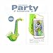 DUCHAOXIAN Toy Saxophone Toy Trumpet Clarinet Toy Saxaboom Kids Instruments with Light & Music Early Education Toy, for 3 4 5 6 7 Year & Up Old boy Girls - Green