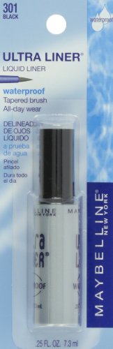 Maybelline New York Ultra-Liner Liquid Liner, Waterproof, Black 135L-01 , 0.25 Fl Oz (7.3 Ml) #TOP1