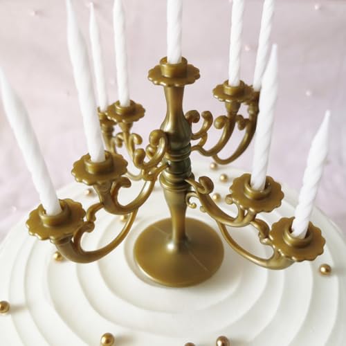 Mini candélabres de gâteau pour décoration d'anniversaire chic - 4