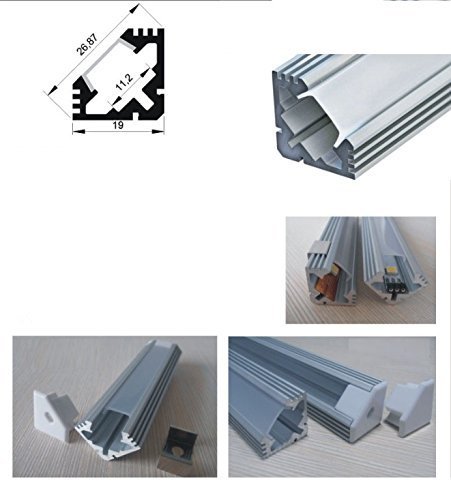 MyLEDlight Profilo in Alluminio anodizzato 45-Alu