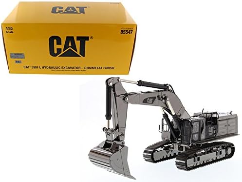 Diecast Masters CAT Caterpillar 390F L Excavadora pistada hidráulica Gunmetal serie conmemorativa 150 modelo fundido a troquel Diecast Masters CAT Caterpillar 390F L Excavadora pistada hidráulica Gunmetal serie conmemorativa 150 modelo fundido a troquel