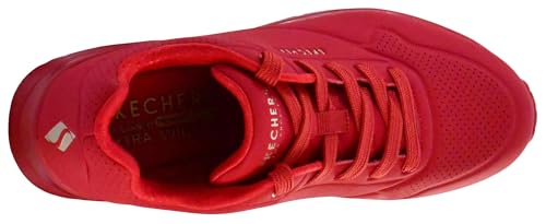 Skechers womens Skecher Street Women's Uno - Stand on Air Sneaker, Red, 7 US