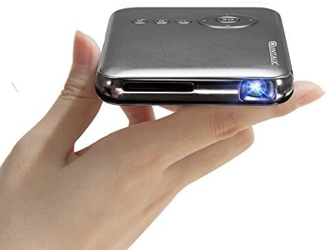 Smart Android Pico Mobile Projector,HD Input with Auto Vertical Keystone Correction,Full HD 1080P,Miracast and Airplay Function,Slim Wireless HD DLP Bedroom Cinema Theater Projector
