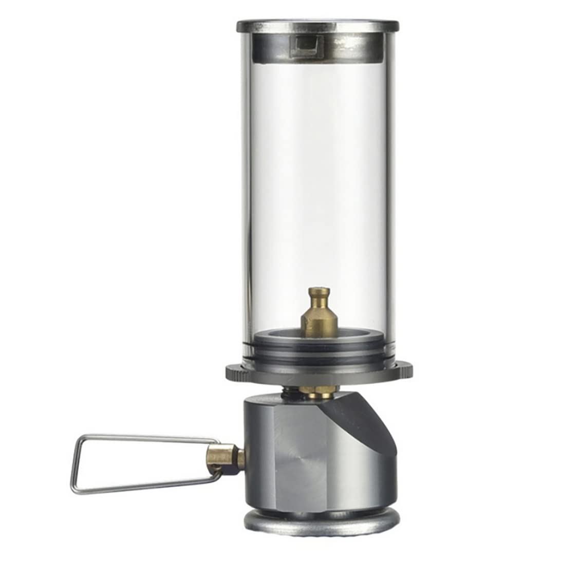 Lanterne à Gaz Camping CUCUFA BRS-55 – Alliage De Titane, Verre Trempé, 2700W, 6 G/h, Portable