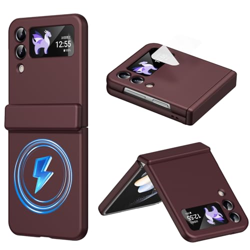 Coque Samsung Z Flip4 protectrice rouge contre les rayures de charnière