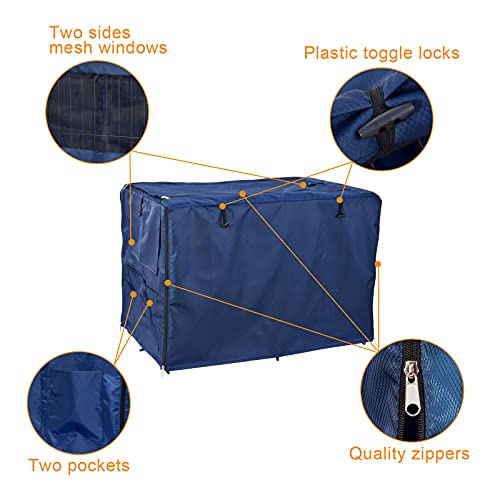 Dog Crate Cover Durable- Fits 24 30 36 42 48 Inches Wire Crate - Dog Kennel Cover For Medium And Large Dog - Heavy Duty Oxford Fabric With 1 2 3 Doors #TOP4