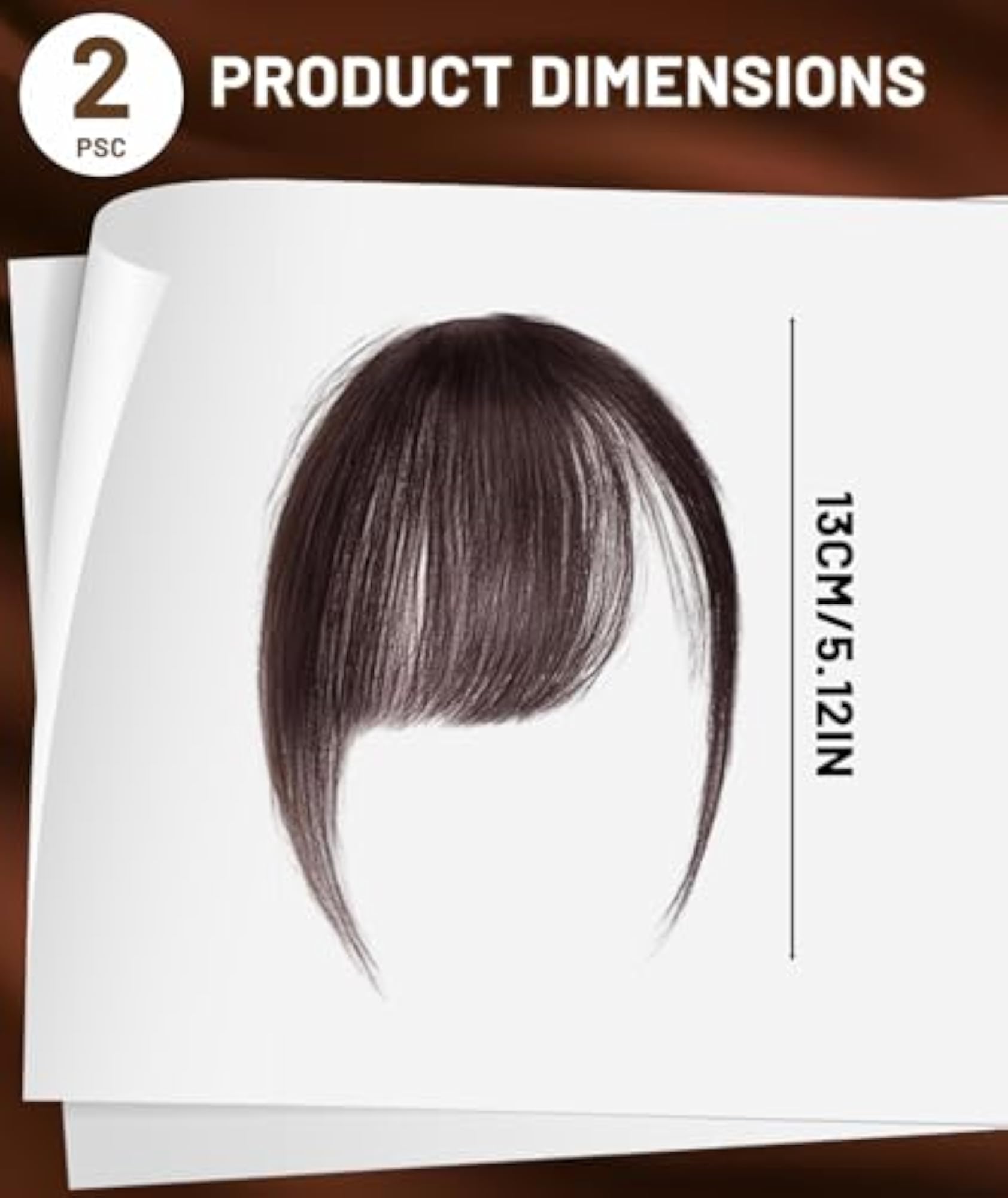 Front Hair Extensions for Women, Bangs Hair Extensions