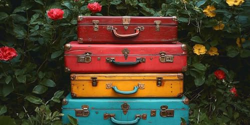 Diamond Painting Erwachsene Koffer, Pflanze 5D Diamond Painting Bilder, Full Groß Diamant-malerei Erwachsene, Mosaik Bastelset Diamantmalerei-set für Geschenk, zur Entspannung 60x120 cm f0j-596