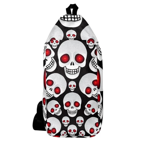 Sac à dos à bandoulière tête de mort : fini les poches pleines pour homme et femme