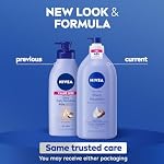 NIVEA Shea Nourish Body Lotion for Dry Skin with Hyaluronic Acid, Shea Butter and Deep Nourishing Serum, 48-Hour Body Moisturizer, 33.8 Fl Oz Pump Bottle - Image 2