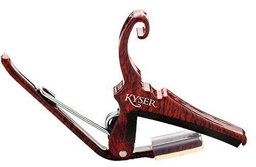 Kyser Quick-Change Capo for 6-string acoustic guitars, Rosewood, KG6RW