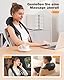 KNQZE® Shiatsu Massagegerät 4D, 2025 Kabellos Nackenmassagegerät mit Wärme, Verbesserte Graphenheizung, 4D Shiatsu Tief knetende Nackenmassage für Nacken, Schulter, Rücken, Geschenke für Frauen Männer