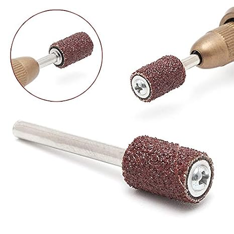 100PCS 1/4 Sanding Bands Sleeves with 2 Drum Mandrel Rotary Tool for Electric Power Tool DIY 240#