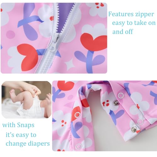 Image of UMELOK Baby Girl Swimsuit Infant UPF 50+ Bathing Suit Size Months