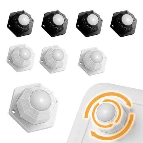 SVOCK Ruedas para Muebles Pequeñas, Self Adhesive Caster Wheels de Nailon, Ruedas para Electrodomesticos Pequeños 100kg, Ruedas para Mesa de Centro, Ruedas Electrodomesticos Cocina, Polea de Bolas Uni