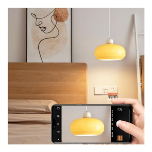 Éclairage intérieur simple crème et orange avec câble réglable - 3