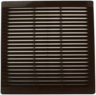 VONLIS® Kratka wentylacyjna kratka wentylacyjna kratka lamelowa ochrona przed owadami tworzywo sztuczne kwadratowa 200 x 200 mm antracyt/grafitowy