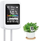 土壌測定器 【2026新型】 土壌メーター 6-in-1 充電式 水分/pH/温度/土壌の栄養状態/日光センサー ガーデニング 家庭菜園 農業 屋内/屋外兼用