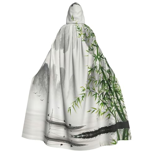 Cape à capuche de luxe pour costume de sorcière, cosplay et Halloween EdWal