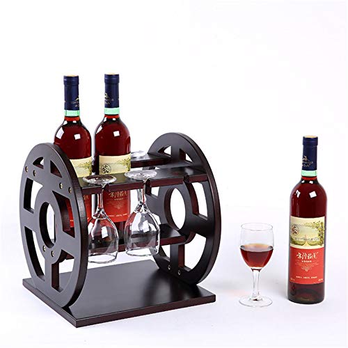 Soporte para vino CGF para 3 botellas y 6 copas miniatura 7