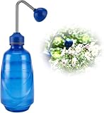 Watering Can for Seedlings, 450ml Squeeze Bottles Succulent Watering Irrigation Bottle Sprinkling Can Plastic Wash Plant Bottle (blue)