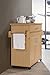 Hodedah HIKF78 BEECH Kitchen Island, H31.5 W46.65 D15.6 inches