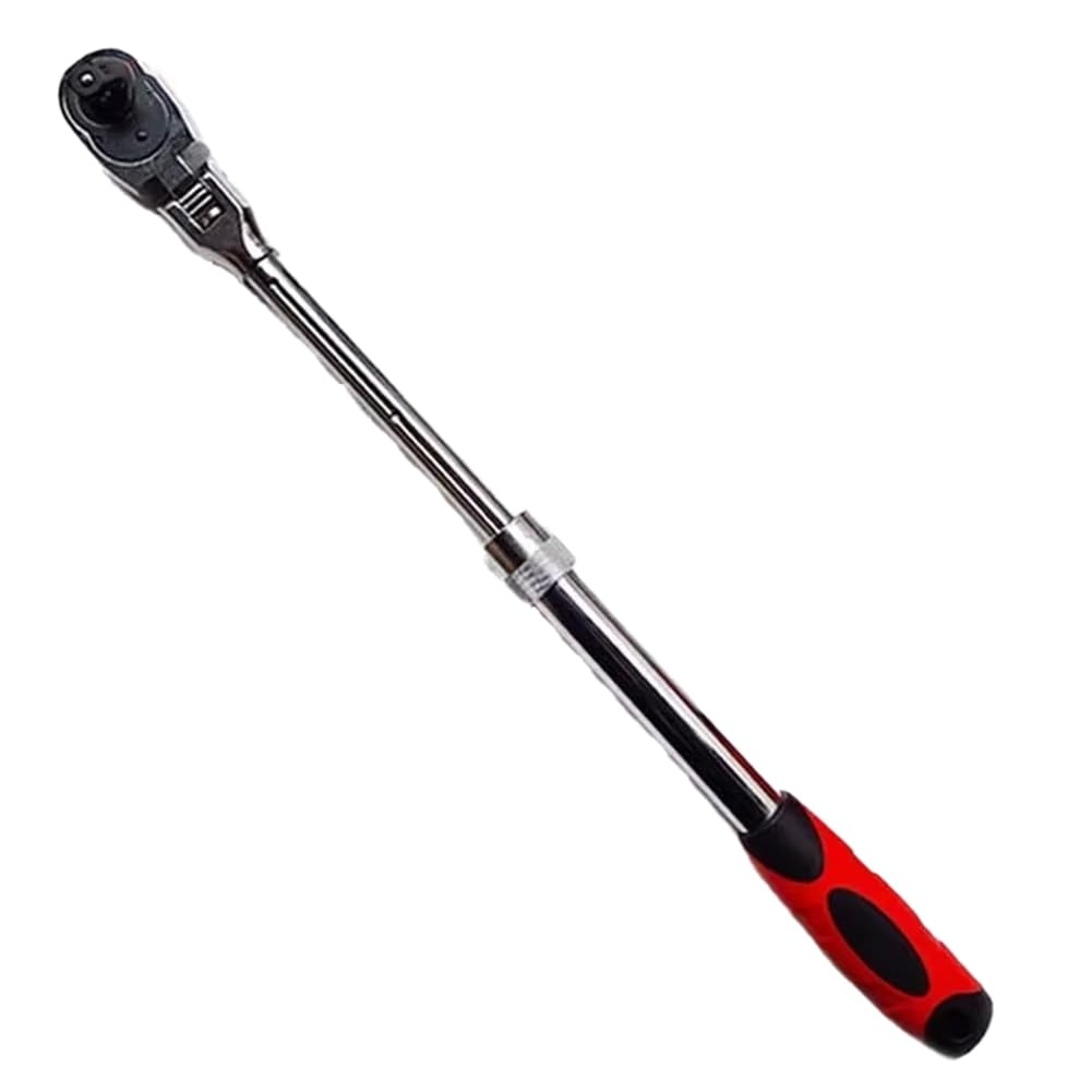 Littimoon 72-Tooth Carbon Steel Retractable Ratchet Wrench Automatic Quick Release Spanner Multifunctional Hand Tool