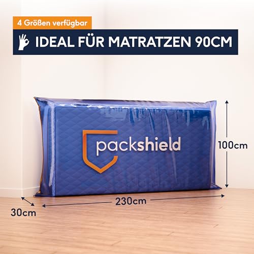 Matratzenhülle 90x200cm aus dickem Kunststoff – Schutz für Aufbewahrung und Umzug – Dicke 30cm – wasserdichte und reißfeste Aufbewahrungstasche mit Reißverschluss