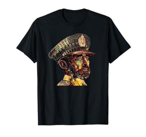 Ethiopian Visionary Emperor Haile Selassie Rasta Jamaican Camiseta