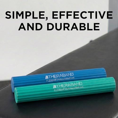 Image of THERABAND FlexBar, Resistance Bars for Tennis Elbow & Grip Strength, Color-Coded Therapy Bars for Tendonitis & Golfer's Elbow