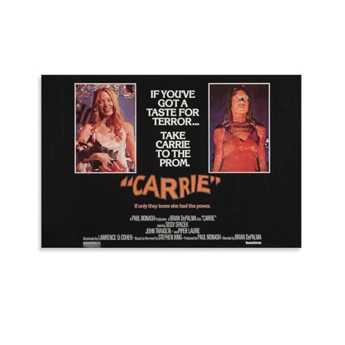 キャリー (1976) 映画ポスター 部屋飾り キャンバスウォール 壁の絵 壁掛け ホームアートワーク08x12inch(20x30cm)のサムネイル