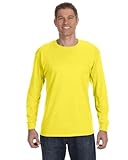 Hanes TAGLESS Long-Sleeve T-Shirt Yellow XL