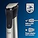 Norelco Philips All-in-One 7000 Series 23-Piece Trimmer - Electric Shaver and Clipper for Face, Beard, Head & Body, Self-Sharpening Titanium Blades, 26 Length Settings (0.5-16 mm), MG7970/49