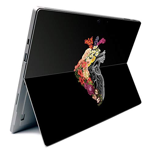 Image of MightySkins Carbon Fiber Skin for Microsoft Surface Pro 7 - Spring Heart | Textured Carbon Fiber Finish | Easy to Apply, Remove, and Change Styles | Made in The USA (CF-MISURPR7-Spring Heart)
