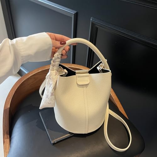 PU Leather Bucket Bag for Women with Inner Pocket Mini Shoulder Messenger Bag Top Handle Bag for Work & Daily Use3