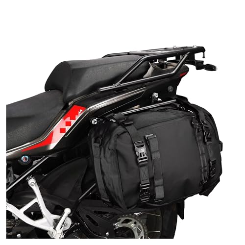 Sac de Queue Moto Étanche 20L pour Voyager l'Esprit Léger en Black
