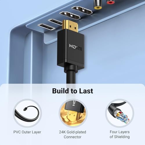 Image of UGREEN 1.5FT HDMI Extension Cable HDMI 2.0 Extender HDR 4K@60Hz 2K@240Hz Male to Female Adapter High Speed Compatible with Switch 2 Roku Stick PS5 PS4 Xbox Laptop PC Blu Ray Player Chromecast HDTV