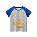 Camisetas holgadas con Estampado de Coche de Dibujos Animados para niños pequeños, niñas y niños, Camiseta de Manga Corta, Camisetas, Ropa Guantilla Saco (Blue, 4 Years)