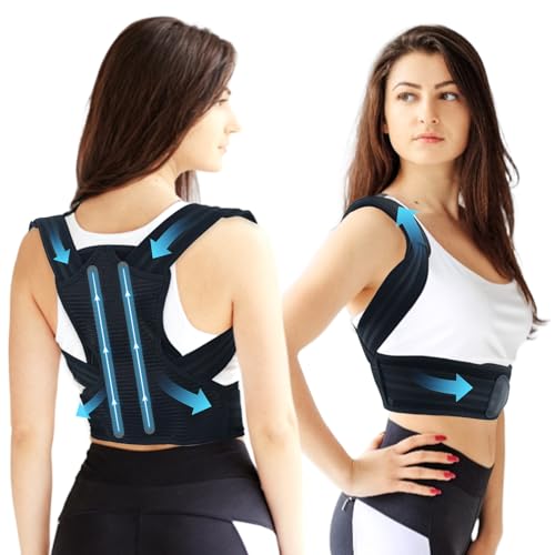 Adjustable Back Straightener with Shoulder Pads