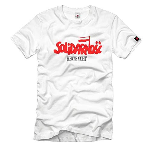 T-Shirt Humour Pologne Solidarite blanc à porter pour les journées de détente